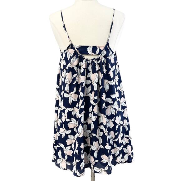 Saks Fifth Avenue Trapeze Swing Mini Dress Womens Medium Whimsy Feminine‎ Dainty - Picture 3 of 8